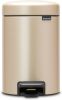 Brabantia Newicon Pedaalemmer 3 Liter Met Kunststof Binnenemmer Champagne online kopen