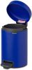 Brabantia Newicon Pedaalemmer 3 Liter Met Kunststof Binnenemmer Mineral Powerful Blue online kopen