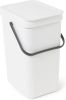 Brabantia Sort & Go Afvalemmer/Opberger 12 L Grijs online kopen