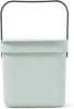 Brabantia Sort & Go Afvalemmer 6 Liter Jade Green online kopen