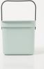 Brabantia Sort & Go Afvalemmer 6 Liter Jade Green online kopen