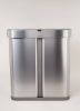 Simplehuman Liner Pocket Afvalemmer, Voice Control, Recycler, 24+34 L, Zilver online kopen