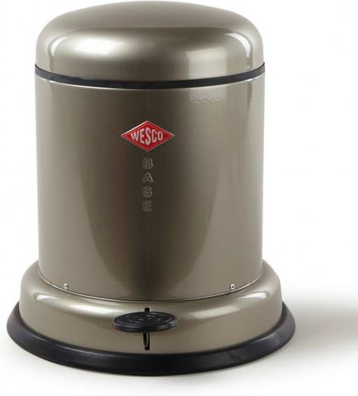 WESCO Ausklopfbehälter WESCO Capboy Mülleimer mit Fußtritt sand matt 22 Liter
