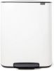 Brabantia Bo Pedaalemmer 2 X 30 Liter Met 2 Kunststof Binnenemmer White online kopen