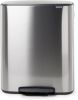 Brabantia Bo Pedaalemmer 2 X 30 Liter Met 2 Kunststof Binnenemmer Matt Steel Fingerprint Proof online kopen