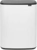 Brabantia Bo Touch Bin Afvalemmer 2 X 30 Liter Met 2 Kunststof Binnenemmers White online kopen