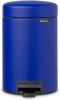 Brabantia Newicon Pedaalemmer 3 Liter Met Kunststof Binnenemmer Mineral Powerful Blue online kopen