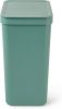 Brabantia Sort & Go Afvalemmer/Opberger 16 Liter Groen online kopen