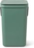 Brabantia Sort & Go Afvalemmer 25 Liter Fir Green online kopen