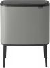 Brabantia Bo Touch Bin recycle prullenbak met deksel op pootjes 3 x 11 liter online kopen