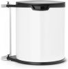 Brabantia Built in Bin Inbouwemmer 15 Liter Met Kunststof Binnenemmer White/Black online kopen