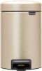 Brabantia Newicon Pedaalemmer 3 Liter Met Kunststof Binnenemmer Champagne online kopen