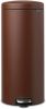 Brabantia Newicon Pedaalemmer 30 Liter Met Kunststof Binnenemmer Mineral Cosy Brown online kopen