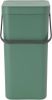 Brabantia Sort & Go Afvalemmer/Opberger 16 Liter Groen online kopen