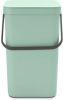 Brabantia Sort & Go Afvalemmer 25 Liter Jade Green online kopen