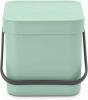 Brabantia Sort & Go Afvalemmer 6 Liter Jade Green online kopen