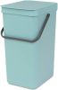 Brabantia Sort & Go Afvalemmer/Opberger 16 L Lichtblauw online kopen