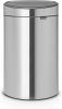 Brabantia Touch Bin Afvalemmer 10 + 23 Liter Met 2 Kunststof Binnenemmers Matt Steel online kopen