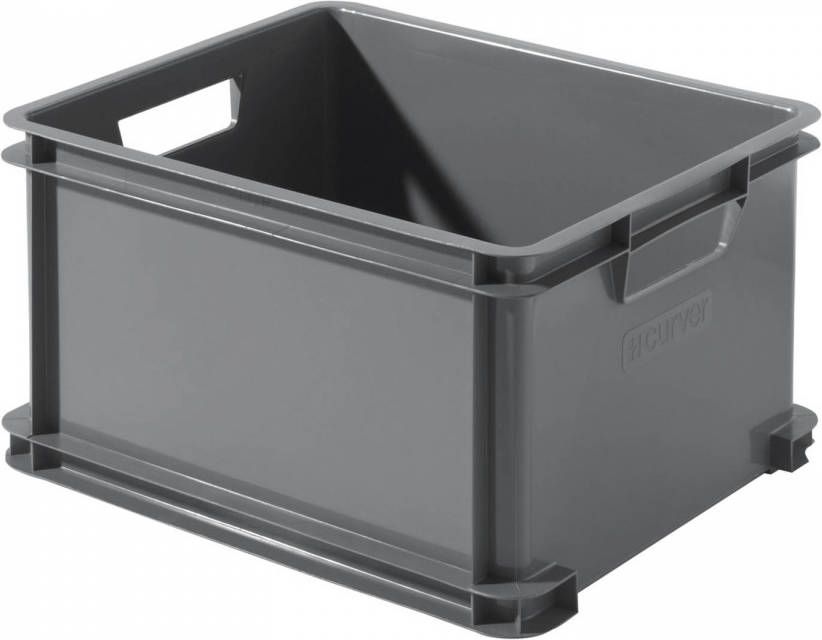 dood parachute oor Curver Unibox Classic Opbergbox L 30l 43x35x23, 5cm Grijs -  Prullenbakwebshop.nl