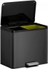 EKO Essential Recycler Pedaalemmer Afvalscheider 2 X 15l Zwart online kopen