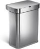 Simplehuman Sensor Voice Control prullenbak met spraak en bewegingssensor 58 liter online kopen