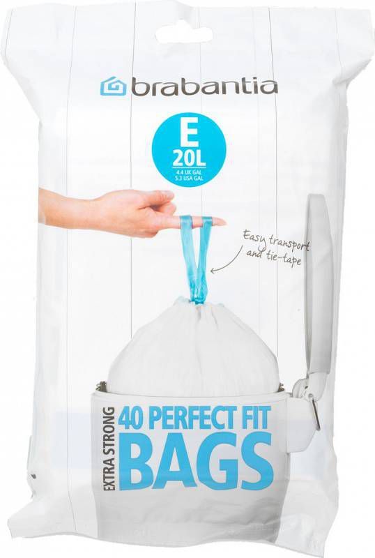 Brabantia Vuilniszakken Code E 20 Liter (40 stuks)