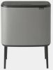 Brabantia Bo Touch Bin recycle prullenbak met deksel op pootjes 3 x 11 liter online kopen