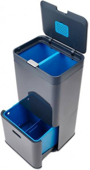 Kader Auckland regionaal Joseph Intelligent Waste Totem Afvalemmer 58 Liter (34+24 L) -  Prullenbakwebshop.nl