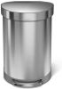 Simplehuman Sh Semi Round Liner Pocket Rvs Sensor 60l Zilver online kopen