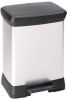 Curver Decobin Duo Prullenbak Afvalscheider 10l + 18l Metallic online kopen