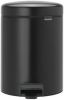 Brabantia Newicon Pedaalemmer 5 Liter Met Kunststof Binnenemmer Matt Black online kopen