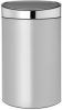 Brabantia Touch Bin Afvalemmer 40 Liter Met Kunststof Binnenemmer Metallic Grey/Brilliant Steel online kopen