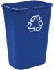 Merkloos Rubbermaid Recylagebak, Zonder Zijbakjes, 26, 6 Liter, Blauw online kopen