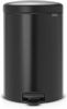 Brabantia Newicon Pedaalemmer 20 Liter Met Kunststof Binnenemmer Matt Black online kopen