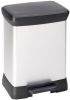 Curver Decobin Duo Prullenbak Afvalscheider 10l + 18l Metallic online kopen