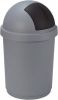 Curver Roll Bullet Bin 50 Liter Zilver/zwart Ø39x75cm online kopen