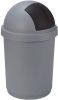 Curver Roll Bullet Bin 50 Liter Zilver/zwart Ø39x75cm online kopen