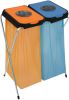 Vepa Bins Afvalzakhouder Ekothinks 2, 2 x 130 l, oranje en blauw online kopen