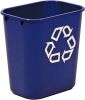 Merkloos Rubbermaid Recylagebak, Zonder Zijbakjes, 26, 6 Liter, Blauw online kopen