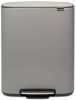 Brabantia Bo Pedaalemmer 60 Liter Met Kunststof Binnenemmer Mineral Concrete Grey online kopen