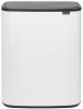 Brabantia Bo Touch Bin Afvalemmer 2 X 30 Liter Met 2 Kunststof Binnenemmers White online kopen