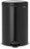 Brabantia Newicon Pedaalemmer 20 Liter Met Kunststof Binnenemmer Matt Black online kopen