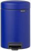 Brabantia Newicon Pedaalemmer 3 Liter Met Kunststof Binnenemmer Mineral Powerful Blue online kopen