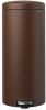 Brabantia Newicon Pedaalemmer 30 Liter Met Kunststof Binnenemmer Mineral Cosy Brown online kopen