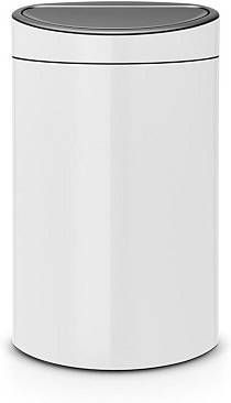 Brabantia Touch Bin Afvalemmer 40 Liter Met Kunststof Binnenemmer White online kopen