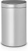 Brabantia Touch Bin Afvalemmer 40 Liter Met Kunststof Binnenemmer Metallic Grey online kopen