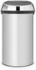 Brabantia Touch Bin Afvalemmer 60 Liter Metallic Grey/Brilliant Steel online kopen