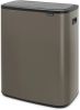 Brabantia Bo Touch Bin Afvalemmer 60 Liter Met Kunststof Binnenemmer Platinum online kopen