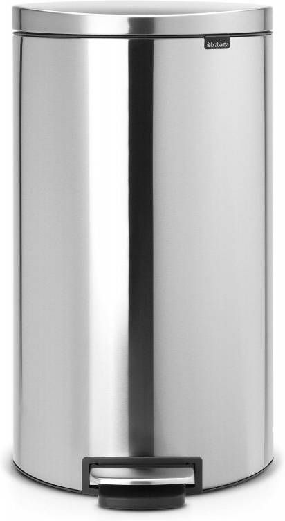 Brabantia Flatback+ Pedaalemmer 30 Liter Met Kunststof Binnenemmer Matt Steel Fingerprint Proof online kopen