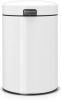 Brabantia Newicon Wandafvalemmer 3 Liter Met Kunststof Binnenemmer White online kopen